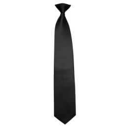 Cravate Clip Noir | Accessoire élégant pour une tenue formelle