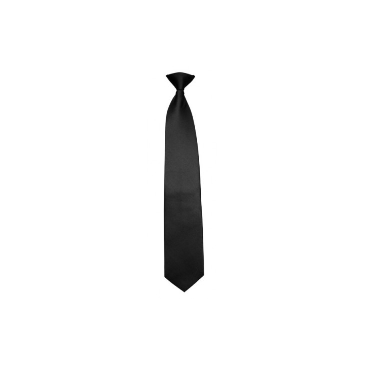 Cravate Clip Noir | Accessoire élégant pour une tenue formelle