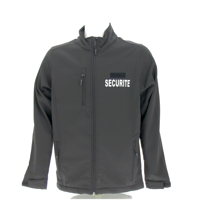 Softshell Sécurité Noir 3 Couches - Veste de travail. Ateq uniformes.