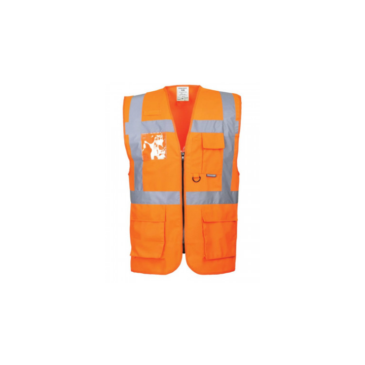GILET EN 471 +ZIP + poche téléphone