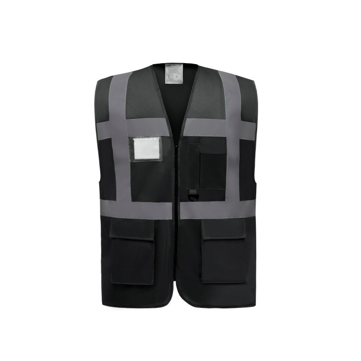 GILET EN 471 +ZIP + poche téléphone