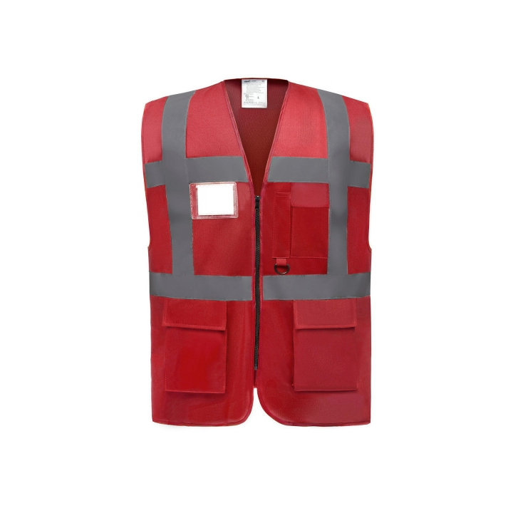 GILET EN 471 +ZIP + poche téléphone