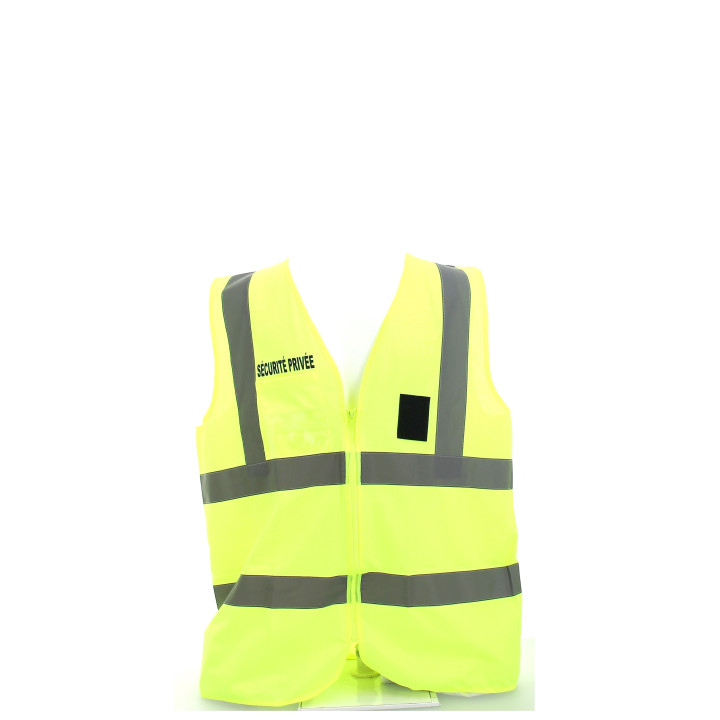 Gilet "Sécurité Privée" Jaune / Orange / Noir EN 471