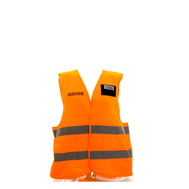 Gilet "Sécurité Privée" Jaune / Orange / Noir EN 471