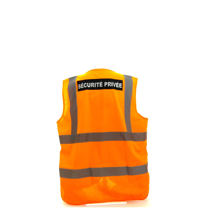 Gilet "Sécurité Privée" Jaune / Orange / Noir EN 471
