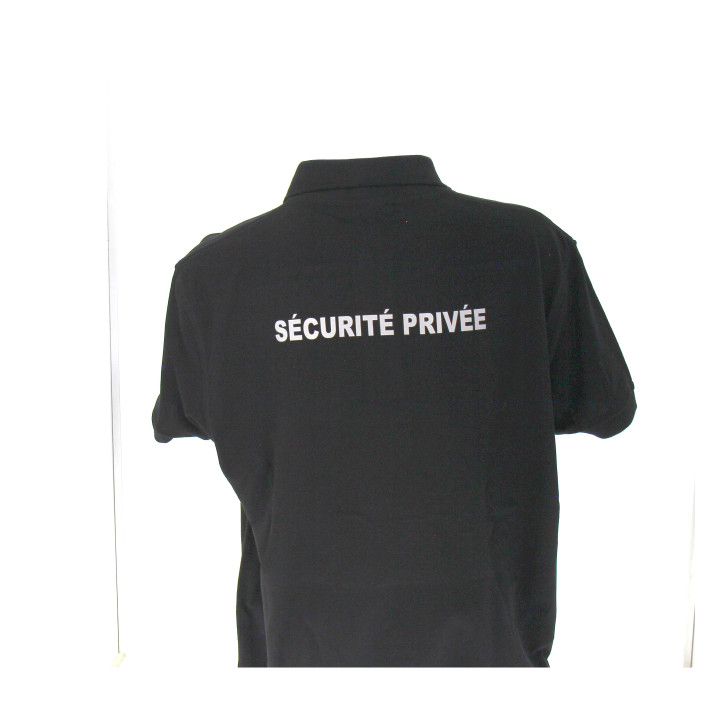 Polo Sécurité noir manches courtes - confort et professionnalisme
