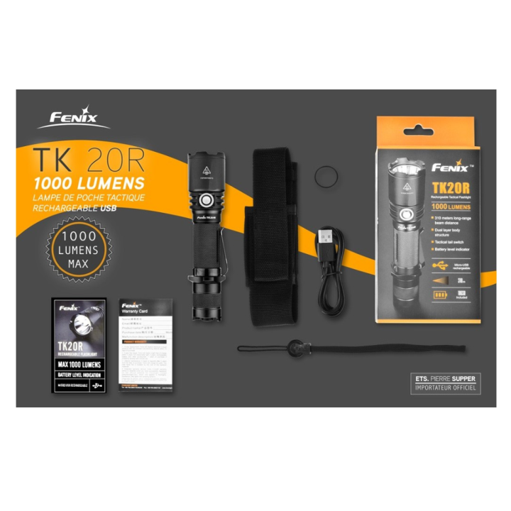LAMPE FENIX TK20R 1000 LUMENS