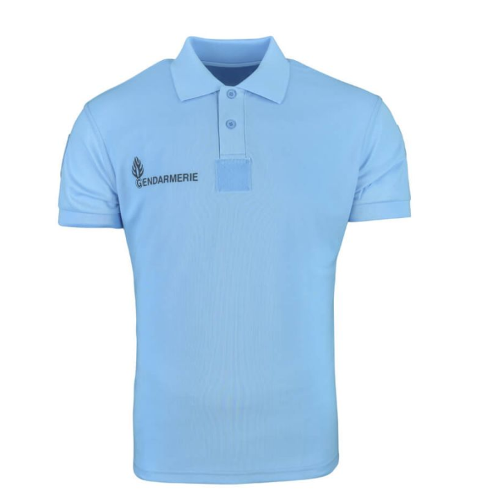 Polo Gendarmerie bleu respirant COOLDRY avec velcro - ATEQ
