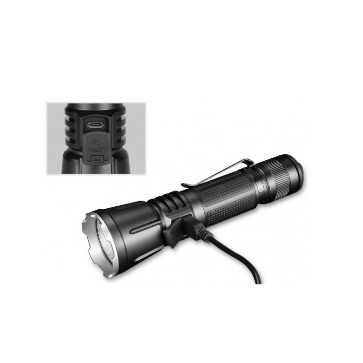 LAMPE TACTIQUE RECHARGEABLE 360X3-3200 LUMENS