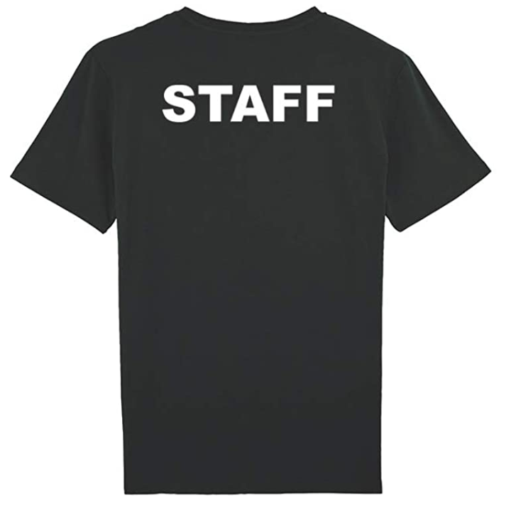 Tee-shirt noir Staff : confort et style professionnel