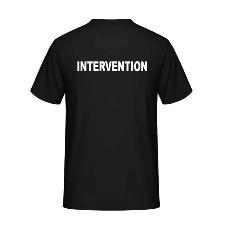 T-Shirt intervention noir