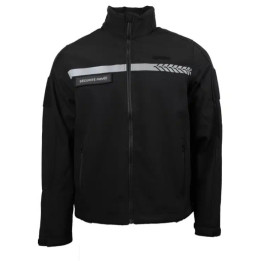 Blouson Soft shell Sécurité bandes grise - Tenue de sécurité élégante et confortable