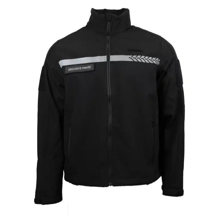 Blouson Soft shell Sécurité bandes grise - Tenue de sécurité élégante et confortable