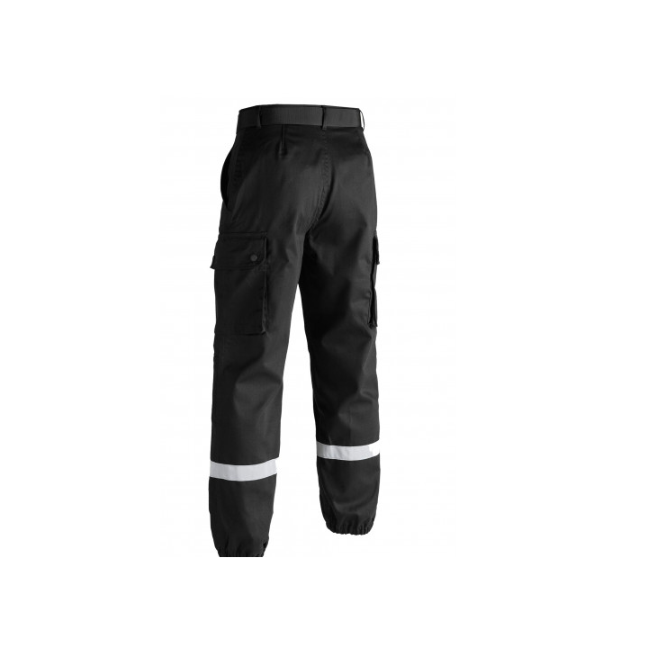 Pantalon Sécurité F2 Bandes rétro-réfléchissantes noir-A10 - Confort et Visibilité pour les professionnels de la sécurité