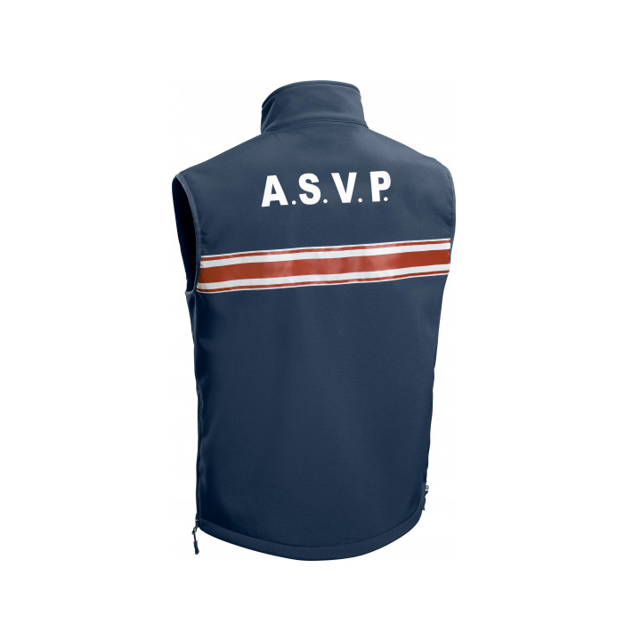 Gilet Softshell sans manches A.S.V.P - Confort et visibilité pour les Agents de Surveillance de la Voie Publique