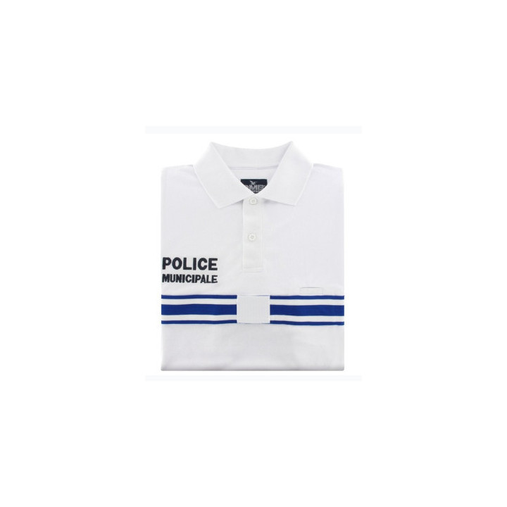 Polo Blanc manches longues ONE Police Municipale - Tenue de service