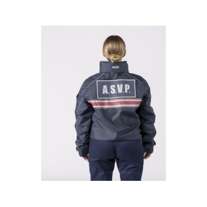Blouson tout temps bandes bordeaux ASVP | Ateq uniformes
