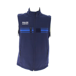 Gilet Softshell sans manches Police Municipale  - Utilisation pro