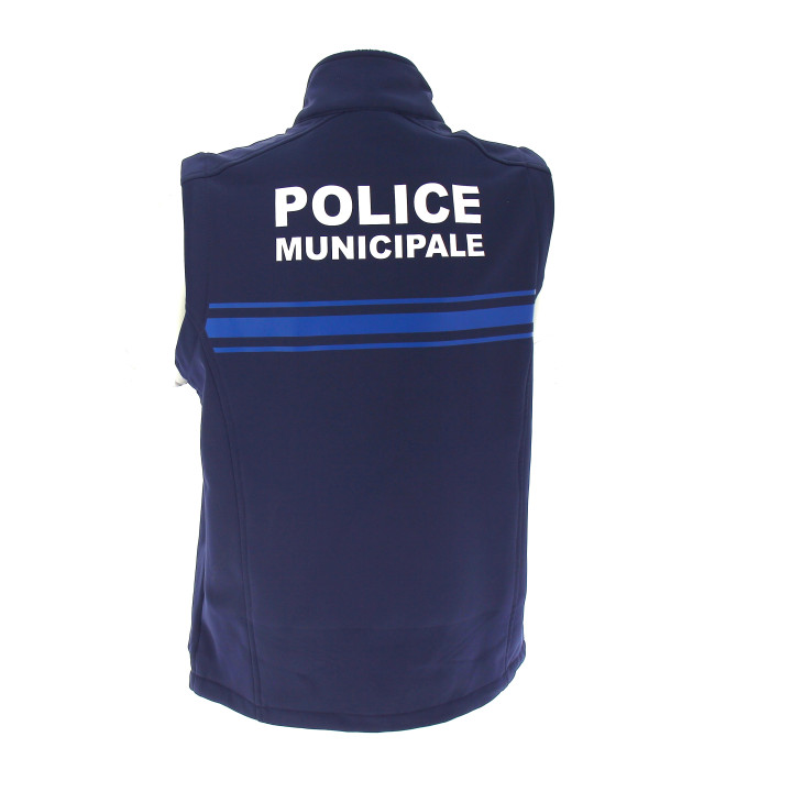 Gilet Softshell sans manches Police Municipale  - Utilisation pro