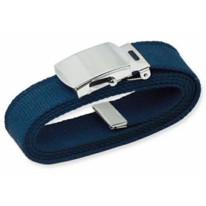 CEINTURE TOILE MARINE GRANDE TAILLE