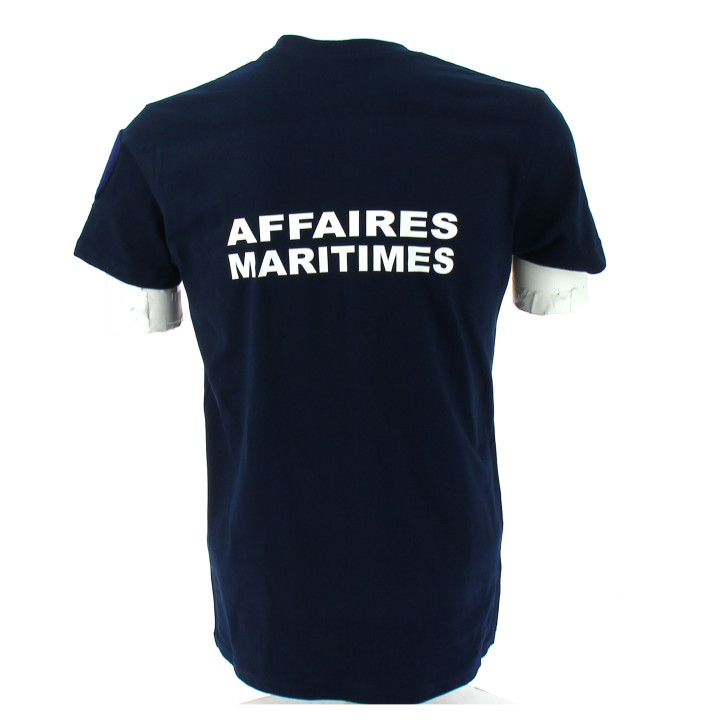 TEE SHIRT MARINE COOLMAX UNI MARQUAGE AFFAIRES MARITIMES Ateq Uniforme
