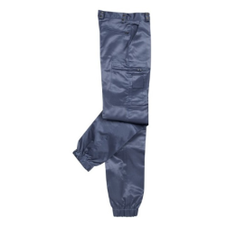 Pantalon satiné marine uni - Un style élégant et intemporel