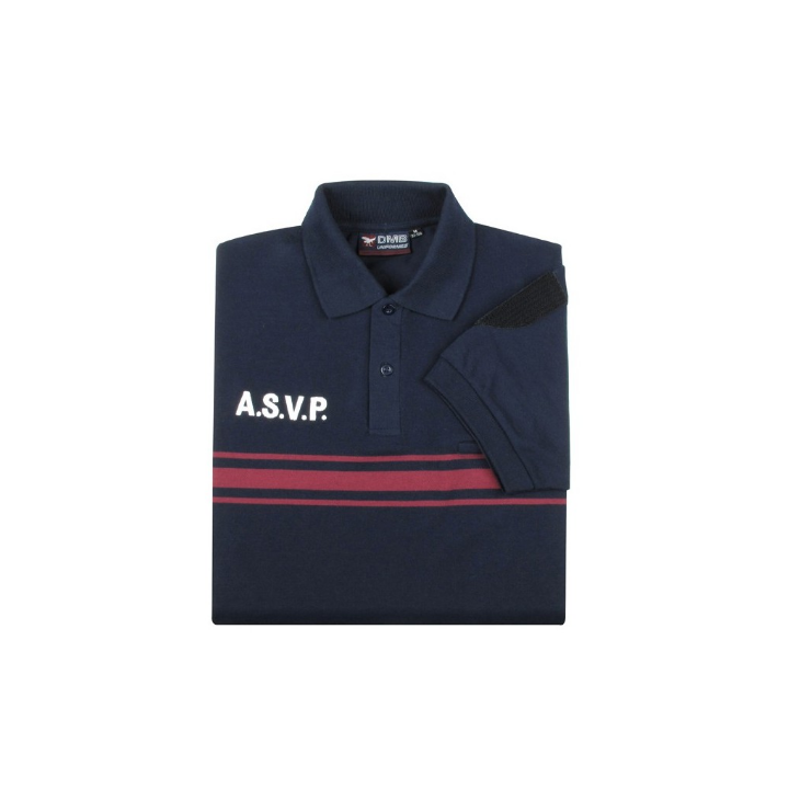 Polo ASVP Double Face Manches Courtes B. Bordeaux - Style et Confort