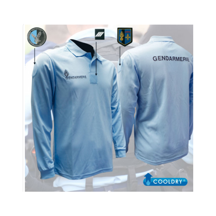 Polo GENDARMERIE COOLDRY M. longues