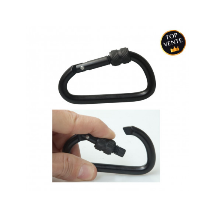 MOUSQUETON ALUMINIUM A VIS 8 CM