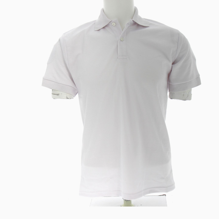 Polo blanc M.C broderie au choix | Ateq uniformes