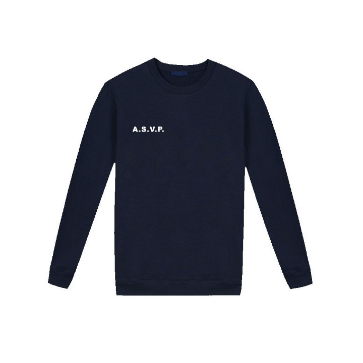 SWEAT ASVP UNI MARINE | Confortable et élégant - Ateq Uniformes