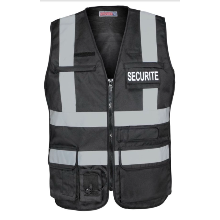 Gilet Haute Visibilité Noir - Vêtement de sécurité - Ateq uniformes