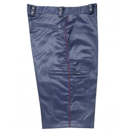 BERMUDA SATINÉ RING ASVP BANDE BORDEAUX | Confortable et élégant