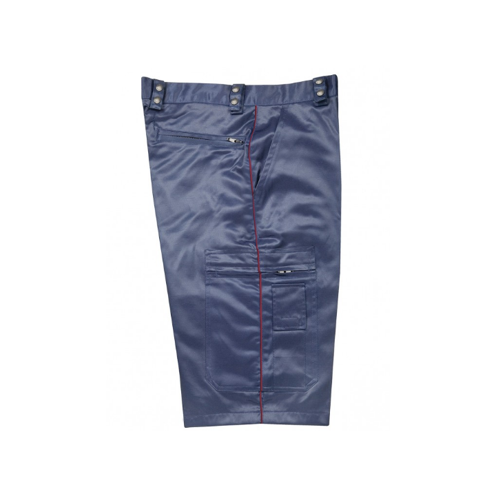 BERMUDA SATINÉ RING ASVP BANDE BORDEAUX | Confortable et élégant