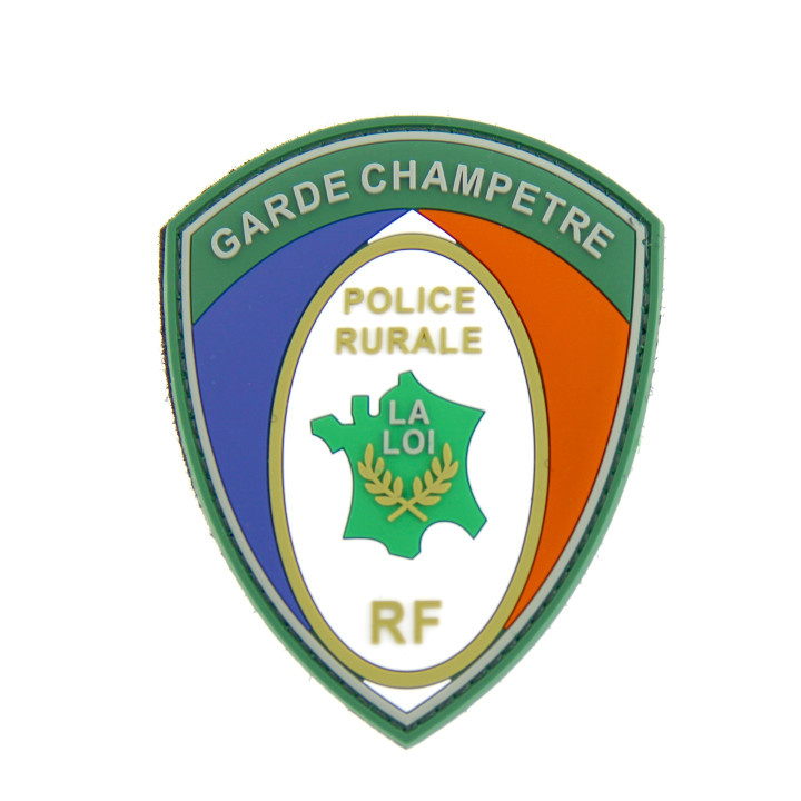 Ecusson de bras PVC police rurale/garde champêtre : identification pro