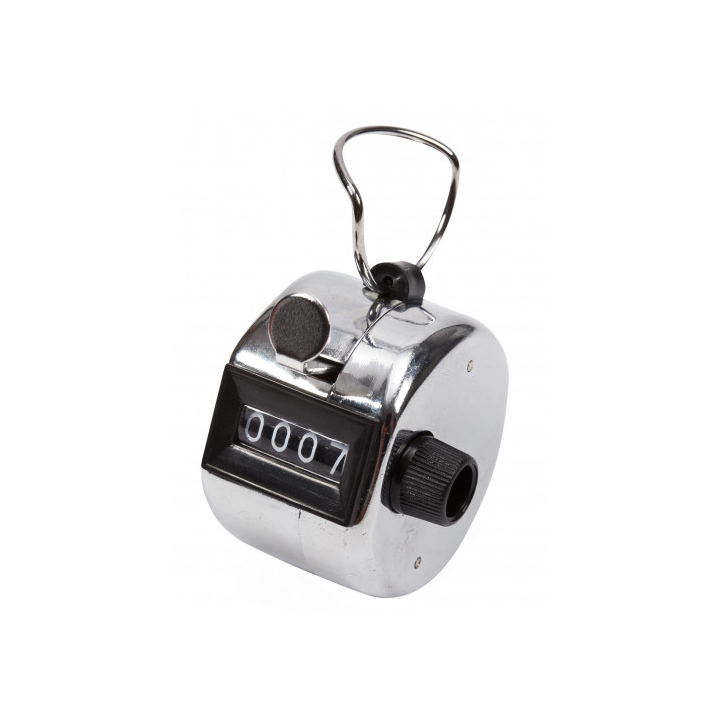 Compteur  à main métallique