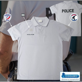 Polo POLICE cooldry anti humidité maille piquée