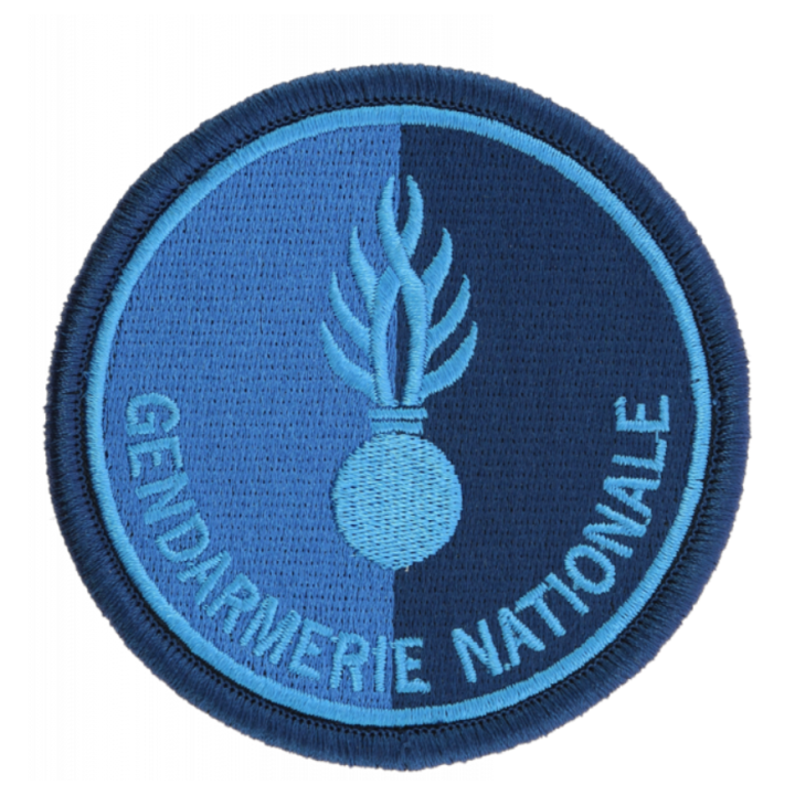 Ecusson Gendarmerie Nationale Basse Visibilité Bleu - uniforme discret