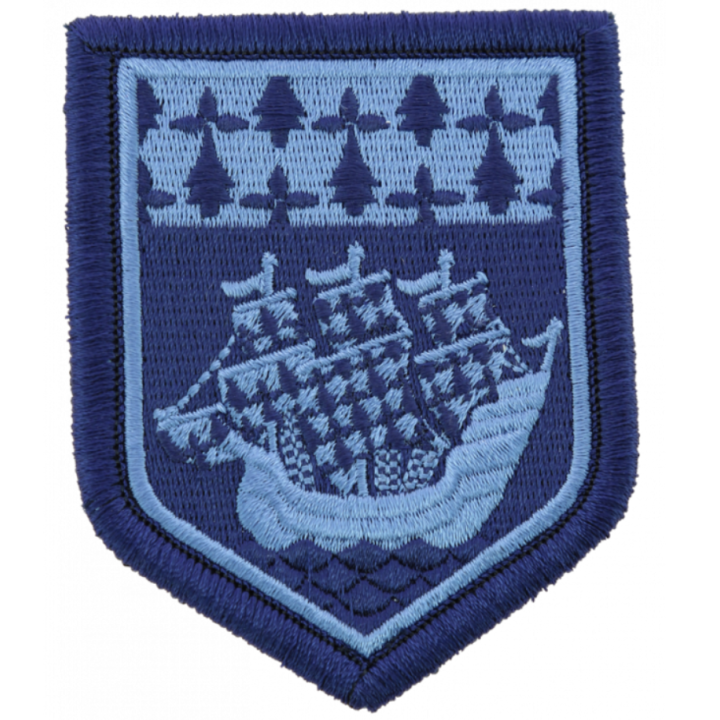 Ecusson Pays de la Loire Basse Visibilité Bleu - Insigne brodé