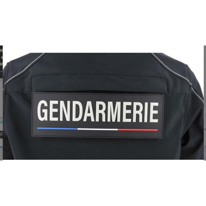 Jeu de 2 bandeaux Gendarmerie avec housse de gilet-qualité-protection