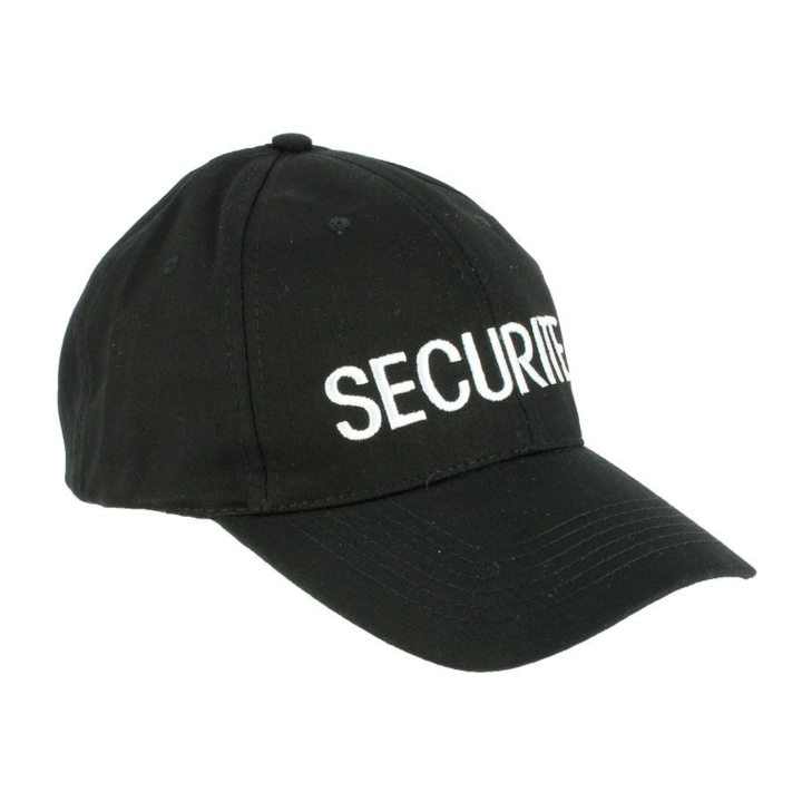 Casquette de sécurité en coton noir | Confortable et résistante