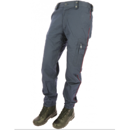 Pantalon Mat élasthanne liseré bordeaux | Confortable et élégant