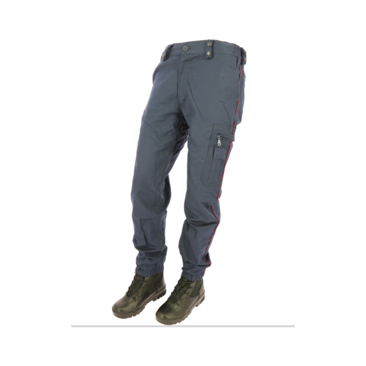 Pantalon Mat élasthanne liseré bordeaux | Confortable et élégant