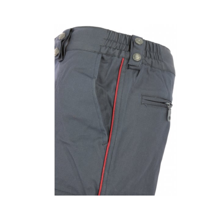 Pantalon Mat élasthanne liseré bordeaux | Confortable et élégant