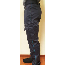 Pantalon doublé polaire marine uni