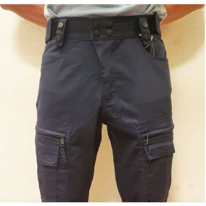Pantalon doublé polaire marine uni