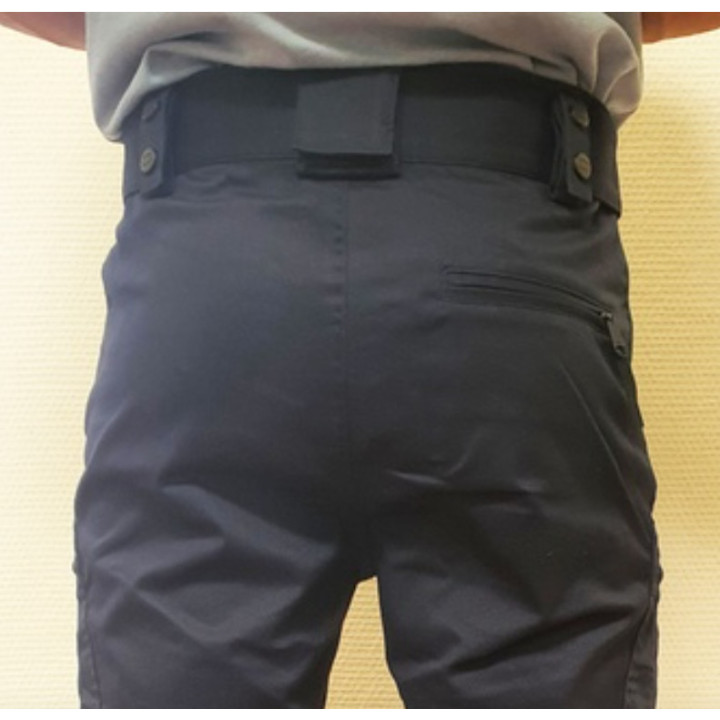 Pantalon doublé polaire marine uni