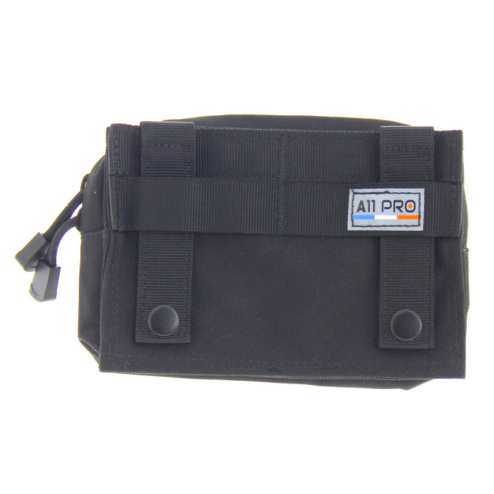 Pochette MOLLE-sac polyvalent avec bande à scratch pour fixation patch