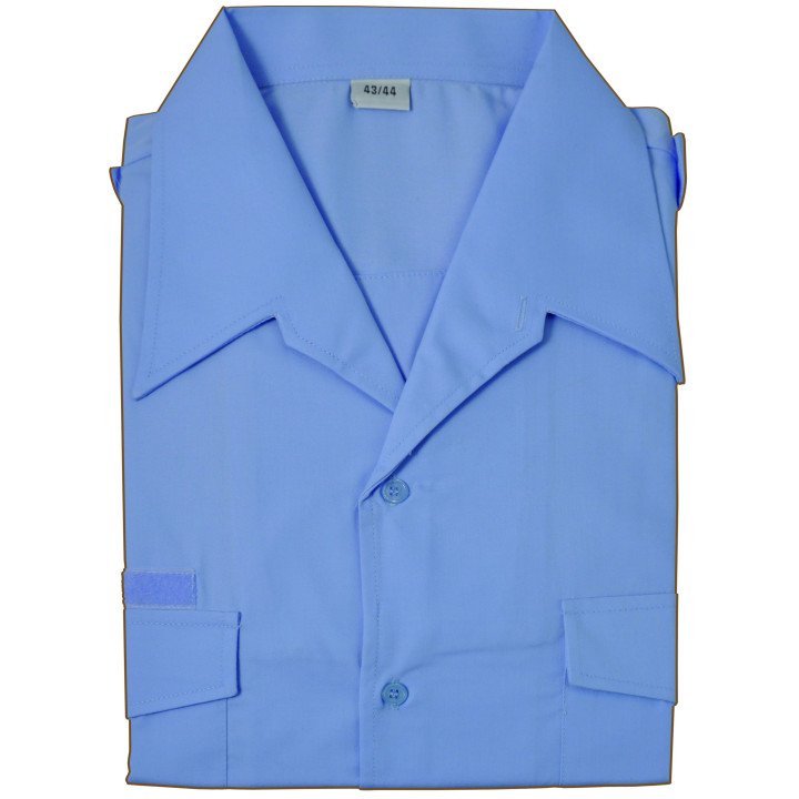 Chemisette plastron bleu ciel
