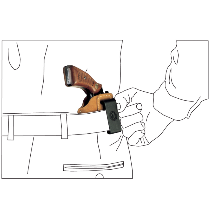 Holster ceinture ambidextre en cuir pour GLOCK 26 - Ateq uniformes